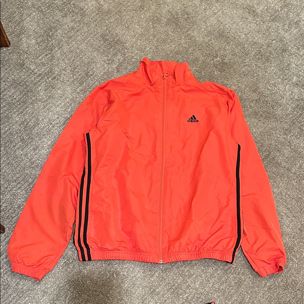 Adidas Vibrant Coral and Black Athletic Set - Picture 2 of 9